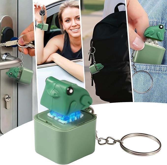 Frog Croaking Fidget Toy Keychain