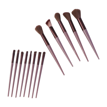 Professional Makeup Brush Set With Pouch Soft Synthetic Bristles (13 Pc Set)