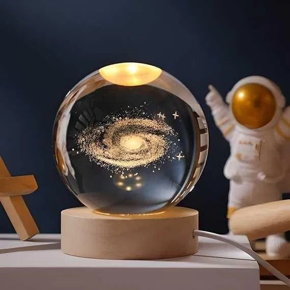 3D Crystal Lamp Ball — Assorted Design LED Night Light