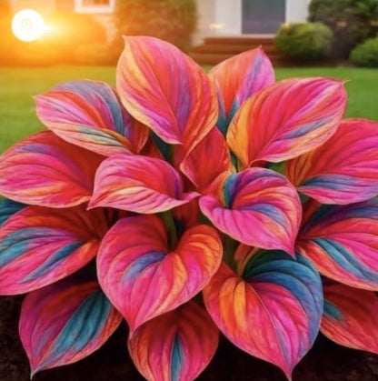Rare Multicolor Hosta Seeds — With Free Plant Growth Serum (Pack of 1)
