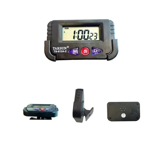 Digital Black Stopwatch with Flexible Stand — Multi-Function Sports Timer Watch