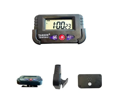 Digital Black Stopwatch with Flexible Stand — Multi-Function Sports Timer Watch