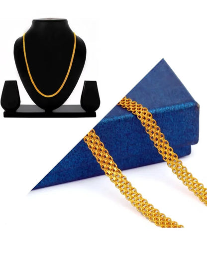 Artificial gold chain 24 inches for mens and womens
