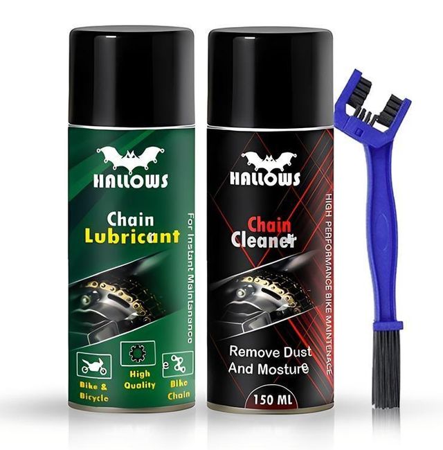 Bike Chain Cleaner, Lubricant & Brush — Complete Bicycle Chain Care Kit (Pack of 3)