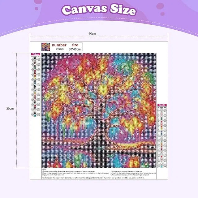 5D Diamond Art Painting Kit for Adults & Beginners — Tree Design DIY Craft Set