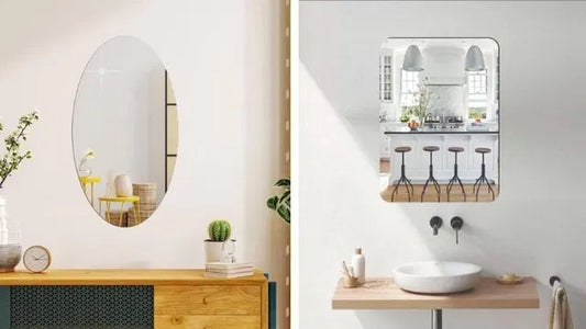 Oval Shape Mirror (Pack of 1)