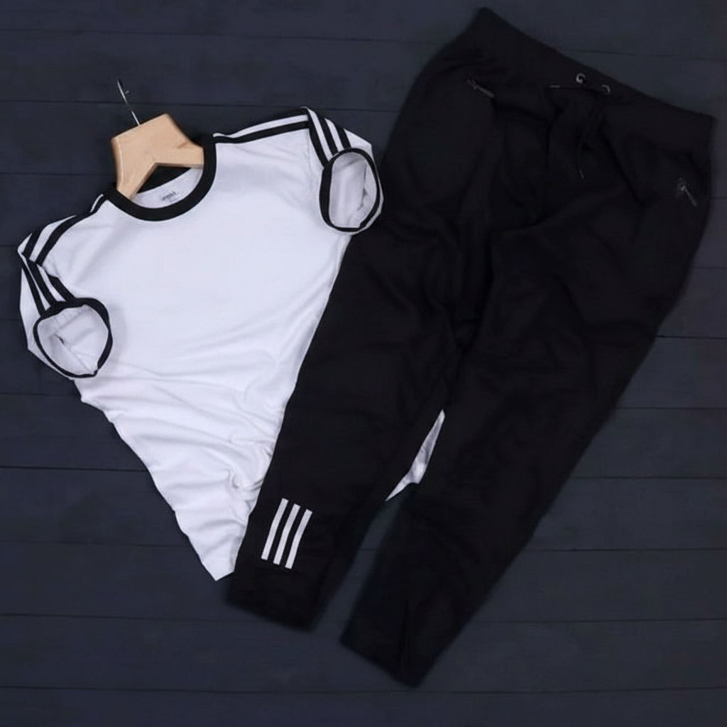 Summer tracksuit (White & Black)