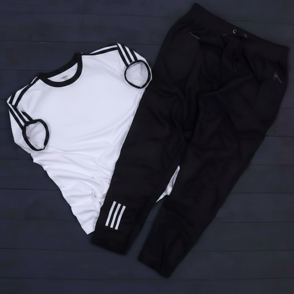 Summer tracksuit (White & Black)