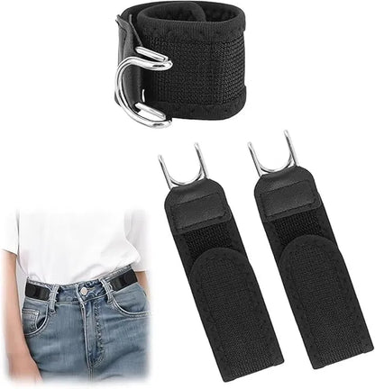 Buckleless Belt Hook Tactical Metal Hook Elastic Belt Unisex
