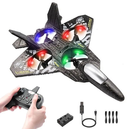RC Plane 2.4GHz Remote Controlled Aeroplane — Jet Fighter Quadcopter Aircraft Toy