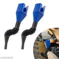 Universal Flexible Draining Oil Snap Plastic Funnel, Hand-Free for Automotive Oil and Household Uses - 1pc, Multicolor