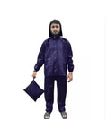 Polyester Solid Rainsuit for Men (Black, XL)