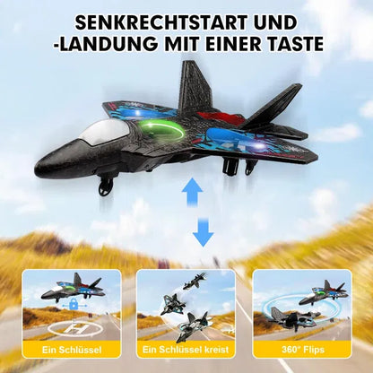 RC Plane 2.4GHz Remote Controlled Aeroplane — Jet Fighter Quadcopter Aircraft Toy