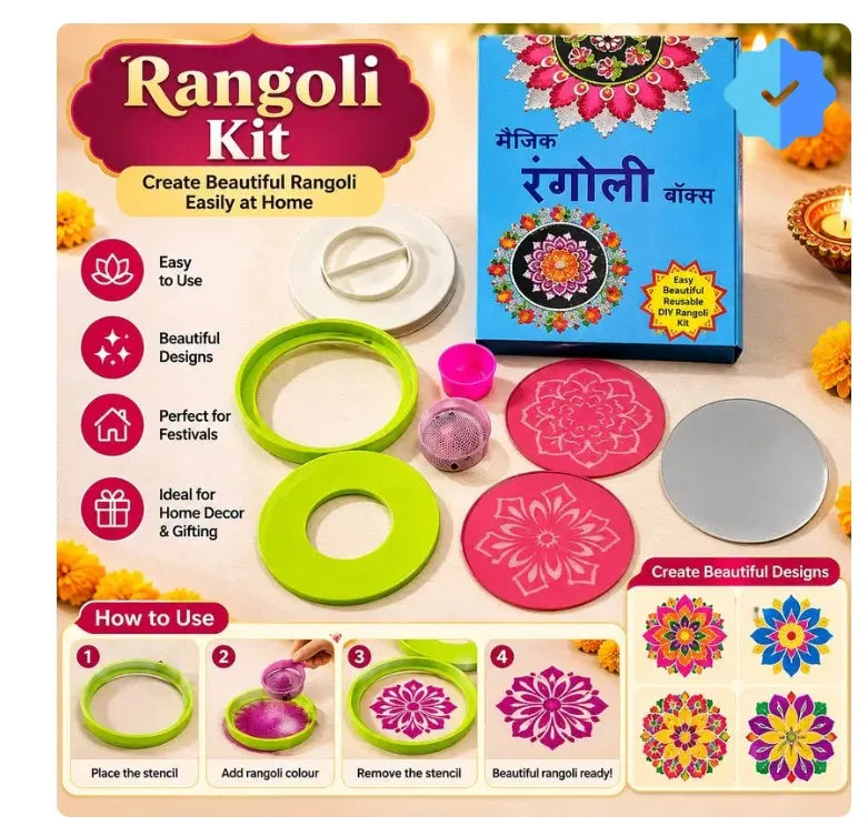 Magic Rangoli Kit (Pack of 1)