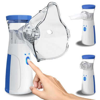 Portable Ultrasonic Mesh Nebulizer Machine — Silent, Rechargeable Inhaler for Adults & Kids