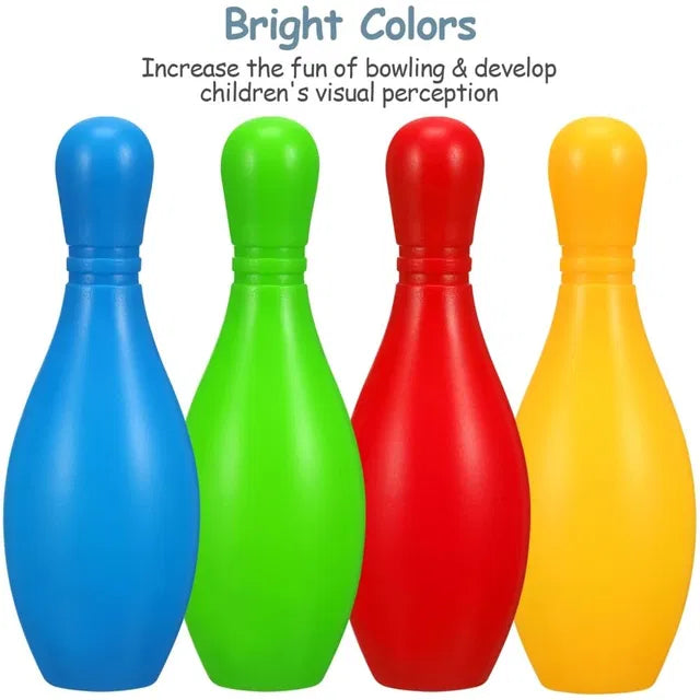 Bowling Game Set for Kids — 10 Pins & 2 Balls Indoor Fun Toy