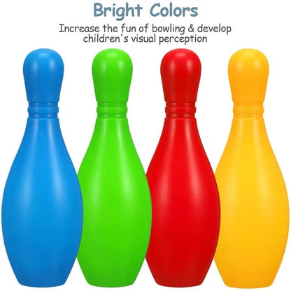 Bowling Game Set for Kids — 10 Pins & 2 Balls Indoor Fun Toy