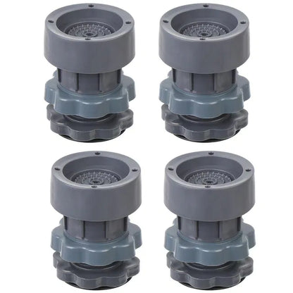 Washing Machine Vibration Pads, Floor Trays, Refrigerator Stand (4 Pcs Set)