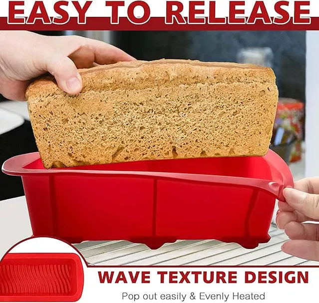 Silicone Fruit Cake Bakeware Pan Mould — Non-Stick Flexible Baking Mould for Cakes, Bread & More