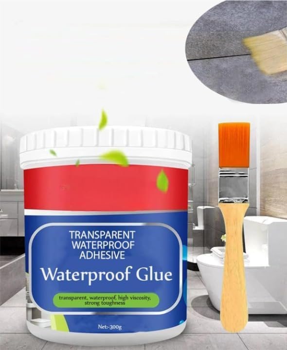 Crack Seal Glue 300gm with Brush Transparent Adhesive Waterproof Glue