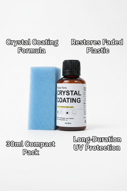 Crystal Coating for Car Plastic Parts — Plastic Restorer & Interior Refresher 30ml (Pack of 1)