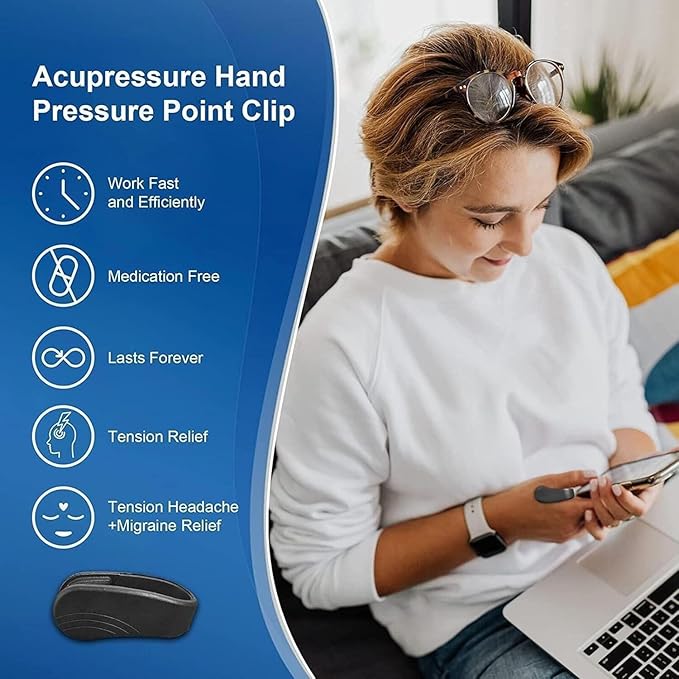 Sugar Control Acupressure Clip for Diabetics, Headache, Migraine & Tension Relief ( Pack Of 6 )