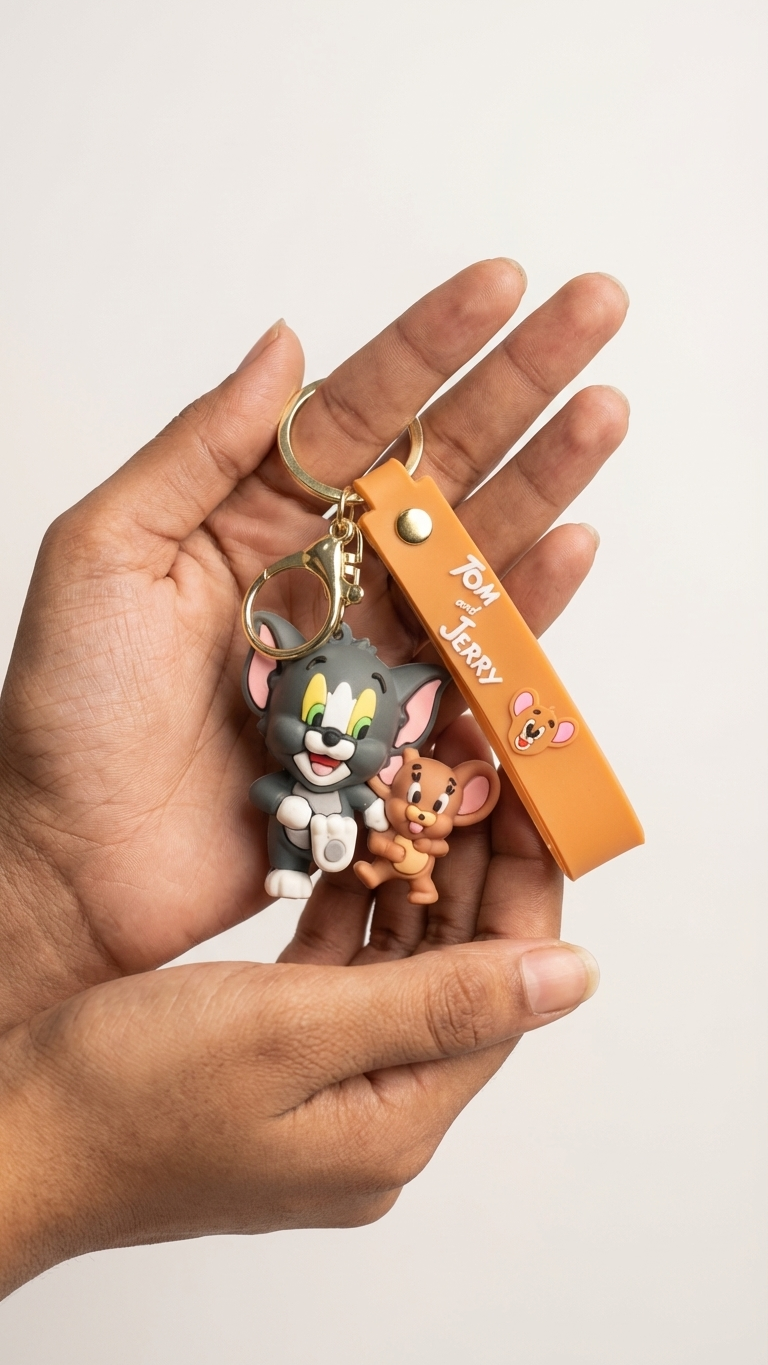 Tom And Jerry Keychain
