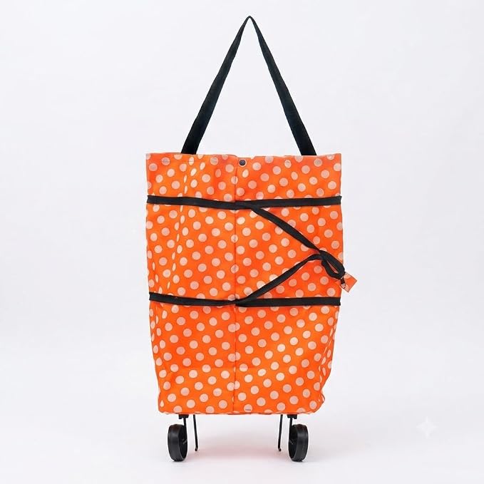 Foldable Shopping Trolley Bag with Wheels