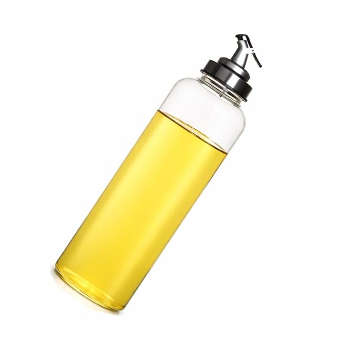 Auto Flip Cooking Oil Bottle, 500ML Olive Oil Bottle Dispenser for Kitchen