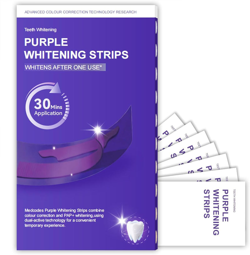 Purple Teeth Whitening Strips (Pack of 7)