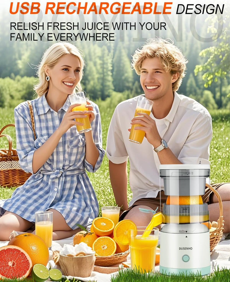Electric Orange Juicer Machine, Wireless Citrus Press Juicer, Manual Mosambi Juice Maker