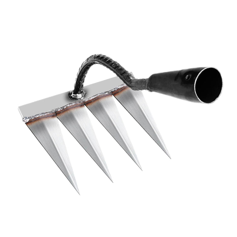 Iron Rake for Gardening and Weeding - Heavy Duty Garden Tool