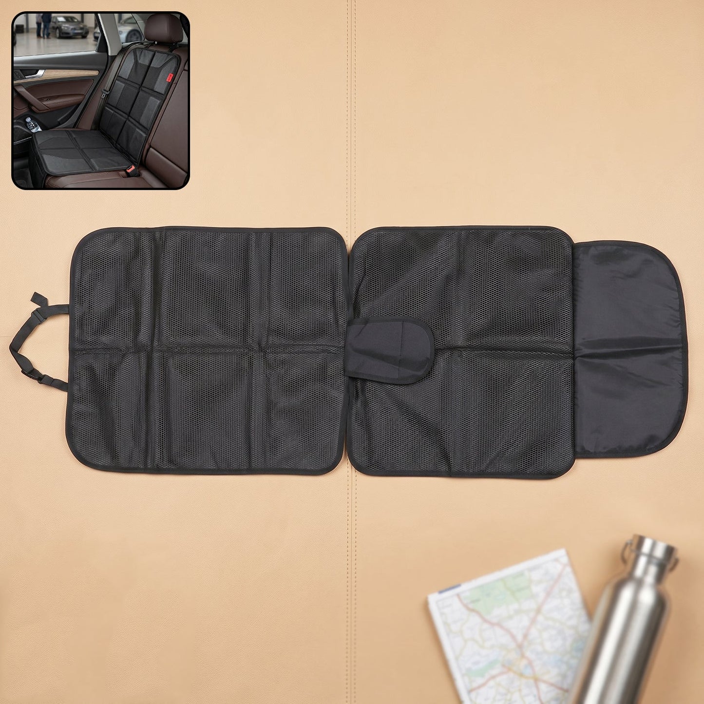 Car Seat Protector Mat 120x48cm Waterproof Anti Slip Auto Cushion Pad (1 Pc)