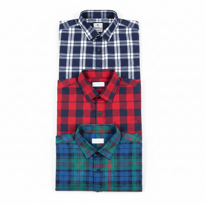 Men's Multicolor Casual Shirts — Pack of 3
