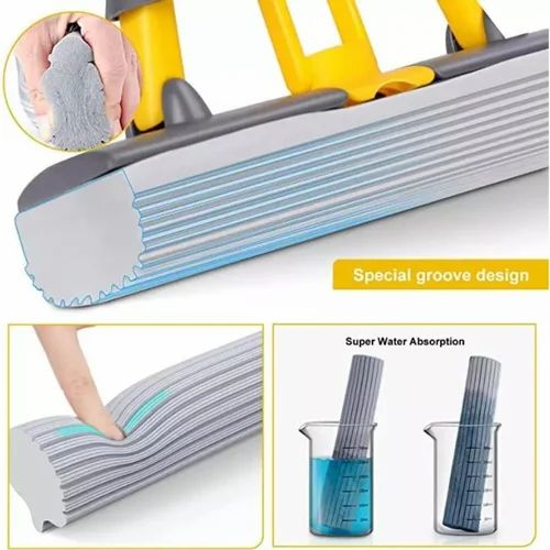 Floor cleaning plane PVA sponge mop