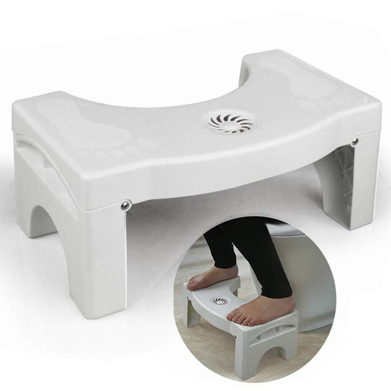 Folding Squatting Toilet Stool Plastic Non-Slip Foldable Bathroom Stools Toilet Step Stool Kids