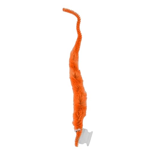 Fuzzy Worm Toy, Compact Portable Cute Style Soft Touch Furry Worm for Entertainment Pack of 2