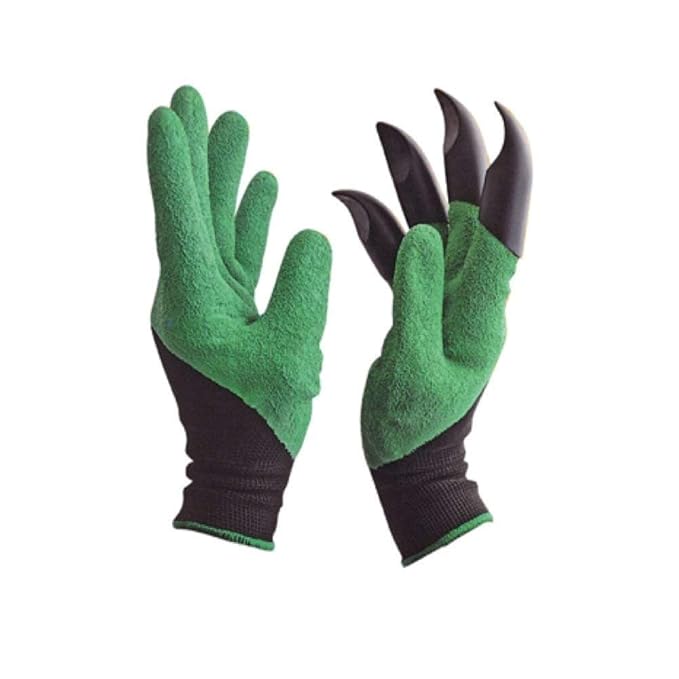 Green Garden Hand Gloves, Size: Medium