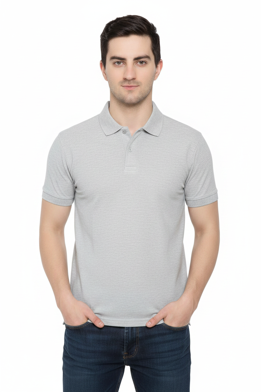 Men's Cotton Polo T-Shirt — Multicolor Pack of 4