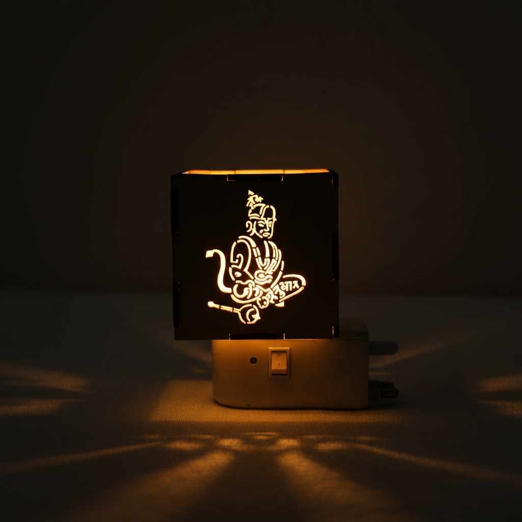 Hanuman Aroma Burner & Night Lamp — Spiritual Fragrance Diffuser Home Decor