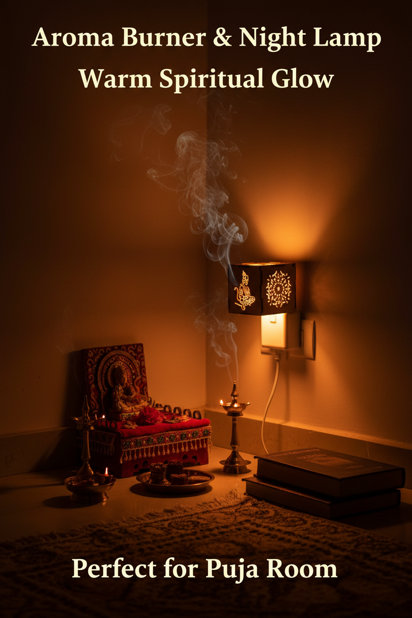 Hanuman Aroma Burner & Night Lamp — Spiritual Fragrance Diffuser Home Decor