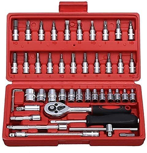 Hardware Tools- 46 in 1 Multi Purpose Combination Socket Tool Kit