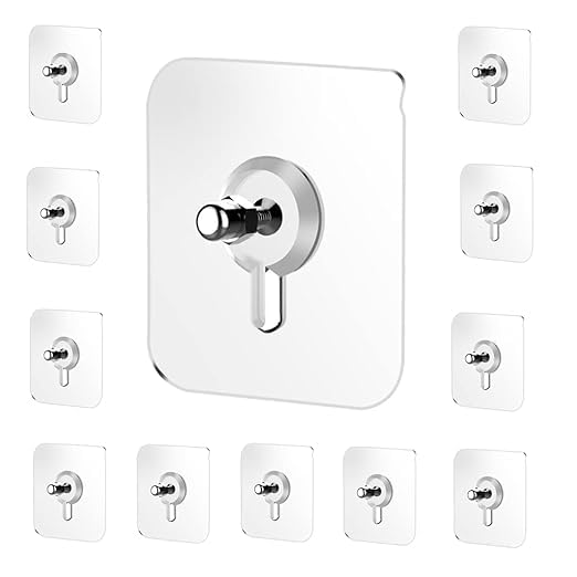 Heavy Duty Self-Adhesive Screw Hooks