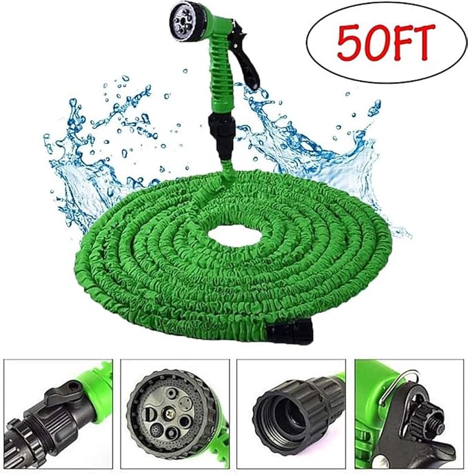 Hose Pipe,50 Foot Hose Pipe Expandable Magic Hose Garden Pipe