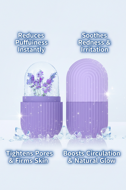 Ice Roller for Face, Neck & Body — Skin Cooling & De-Puffing Facial Massage Roller