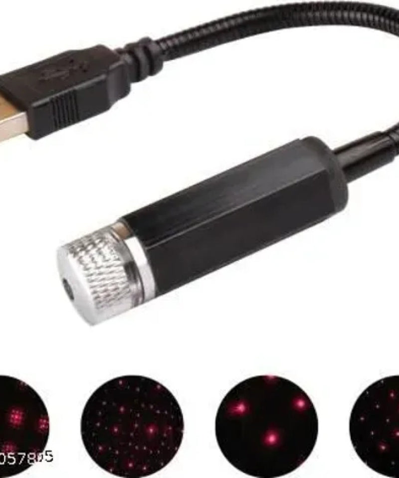 Interior Atmosphere LED Lamp Ambient USB Star Light Auto Roof Projector