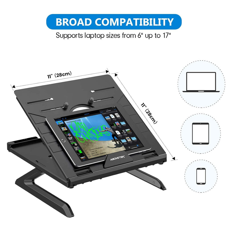 Laptop Smartphone Stand Adjustable Support Pour Ordinate Portable avec Supports relabels Pour