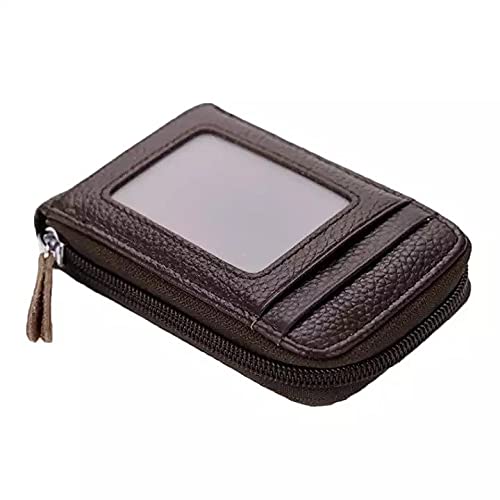 Leather 9 Slot Vertical Credit Debit Card Holder Money Wallet