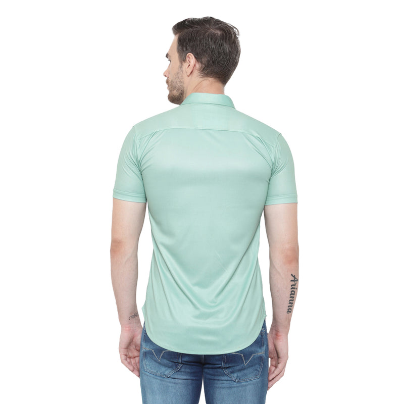 Men Regular, Super Slim Fit Graphic Print Slim Collar Casual Shirt