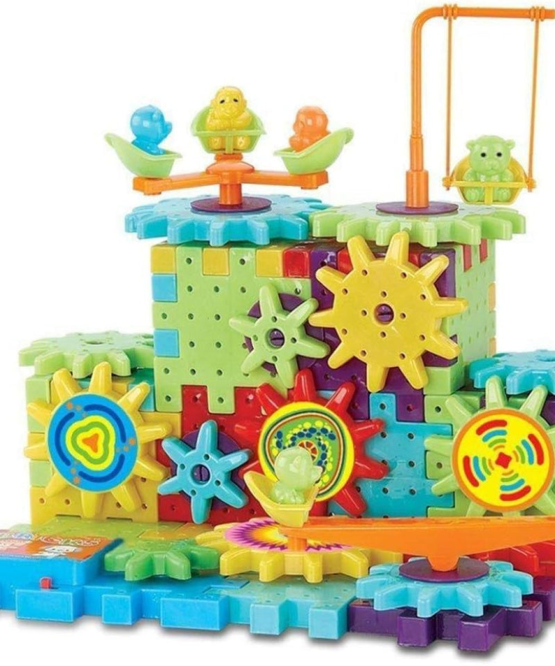 Miracle Motorized Spinning Rotating Gear Blocks for STEM & Montessori Learning